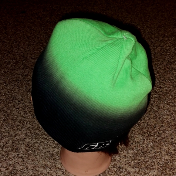 Arctic Cat Tucker Hibbert Team Arctic Beanie - Black Green - Picture 3 of 12